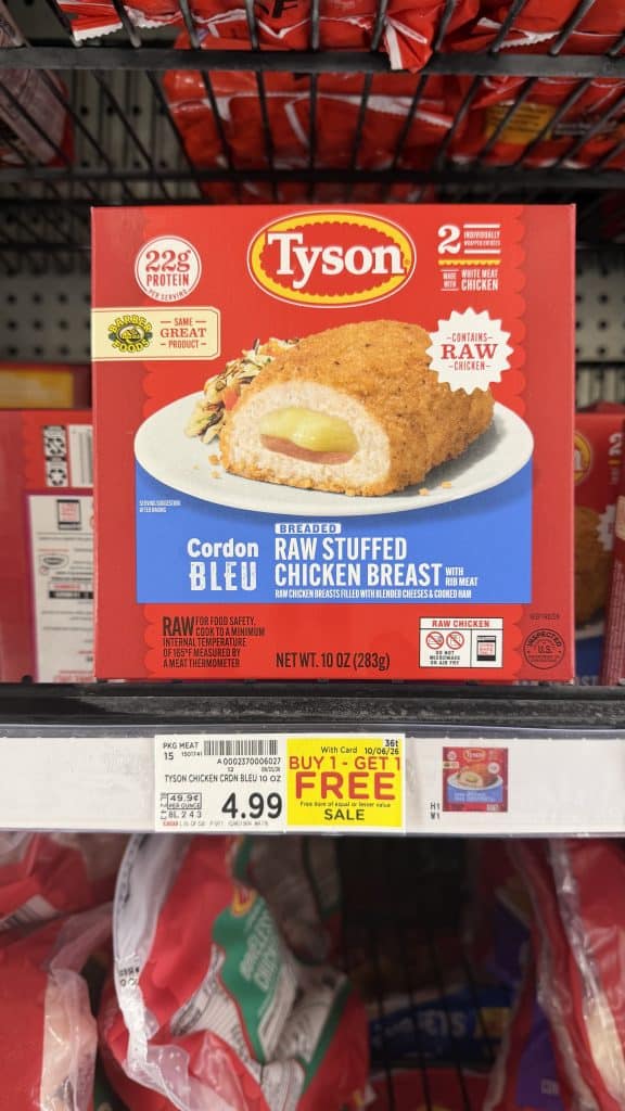 tyson frozen chicken kroger shelf image (1)