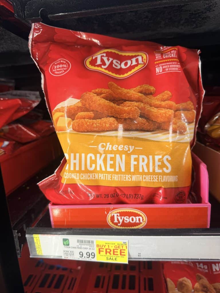 tyson frozen chicken kroger shelf image (1)